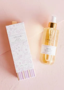 Relax Dry Body Oil -Clinique Sales Store Lollia Relax Dry Body Oil Top ribbon