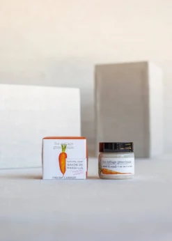 Carrot French Soap + Carrot & Neroli Travel Size Fine Salt Scrub