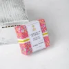 Hot Pink & Blue Floral Square Soap