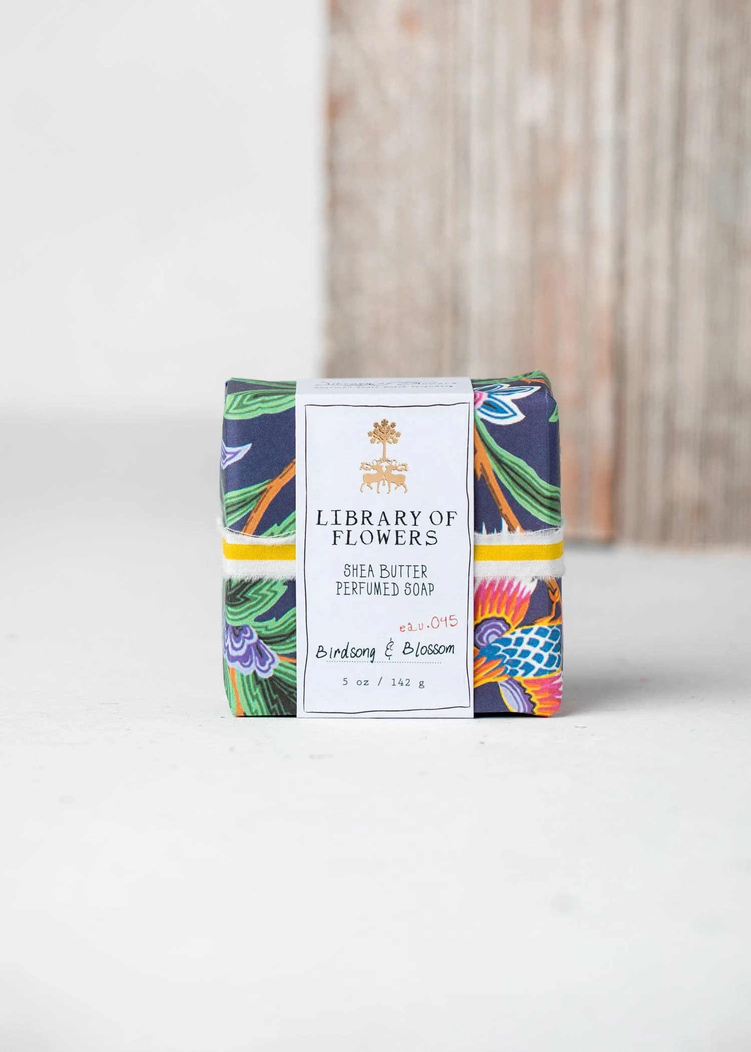 Navy Birds & Butterflies Square Soap 1 Navy Birds & Butterflies Square Soap