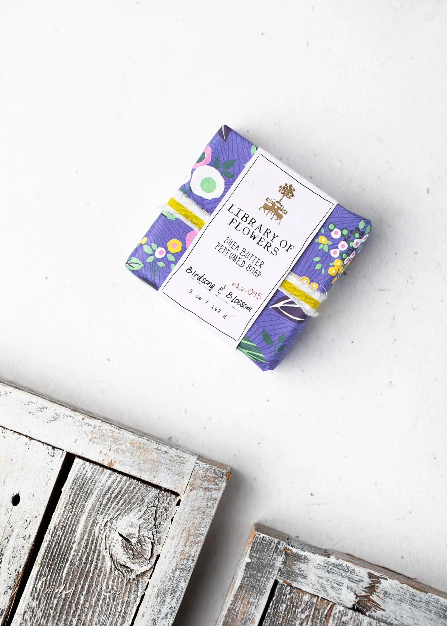 Periwinkle Floral Square Soap 3 Periwinkle Floral Square Soap - Image 3