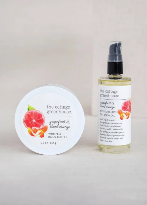 Grapefruit & Blood Orange Body Butter & Dry Body Oil Duo -Clinique Sales Store the cottage greenhouse body butter dry body oil duo 1